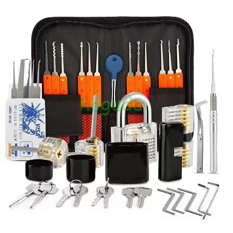Transparent Lock Combination Single Hook Set Locksmith Practice Lock Tool