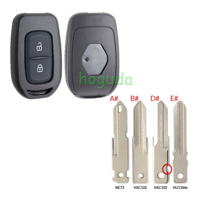 For Renault 2 button Key shell with blade , please choose the blade ...