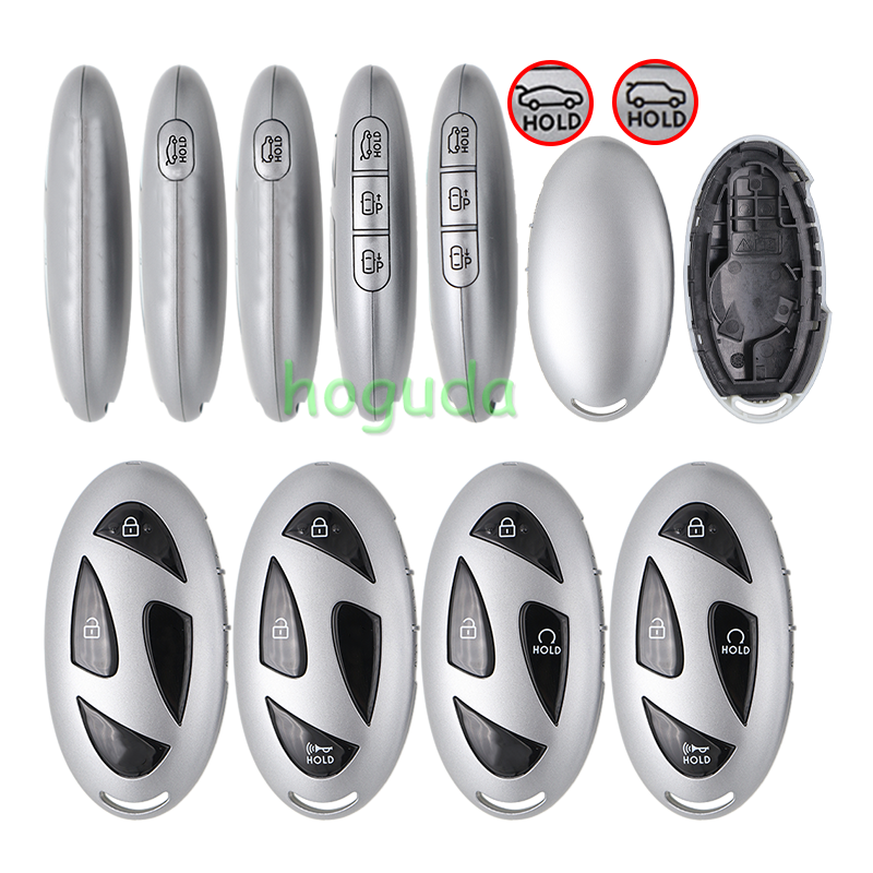 For new Hyundai 2/2+1/2+1/3+1/4+1/2+3/3+3/4+3 buttons smart remote key blank