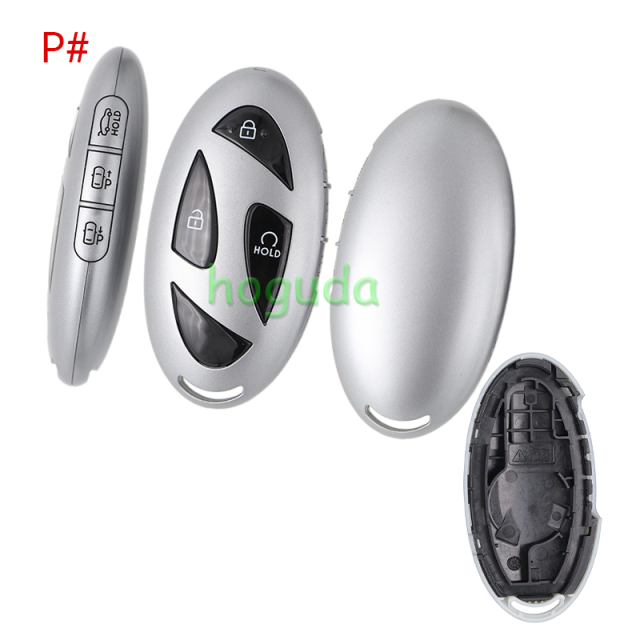 For new Hyundai 2/2+1/2+1/3+1/4+1/2+3/3+3/4+3 buttons smart remote key blank