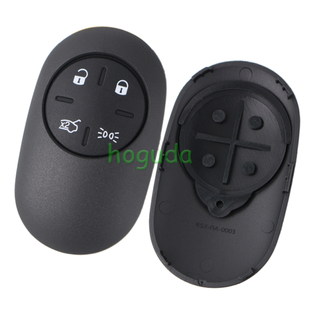 For new Fiat 4 button Smart remote key shell for Fiat 500 500E 500L 500X 2020-2024