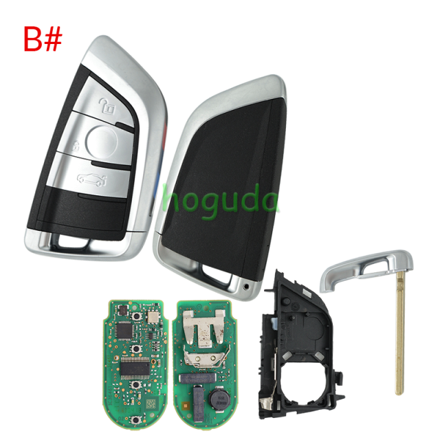 For high quality BMW 4 button remote key With 433MHZ  with OEM PCF7953P chip