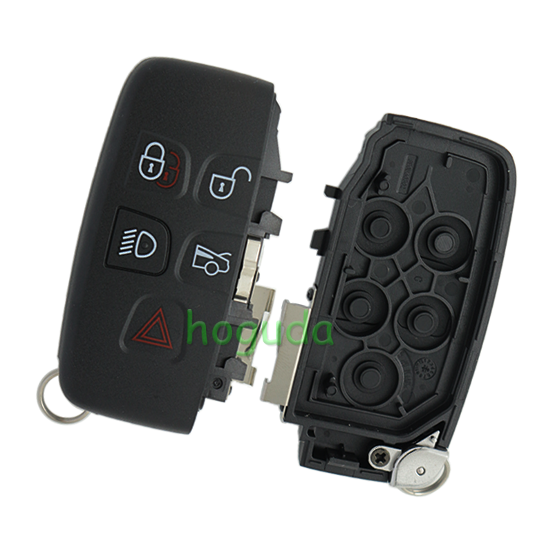 For high quality Landrover 4+1 button smart key with Keyless Go Feature with PCF7953 chip 315Mhz Jaguar logo