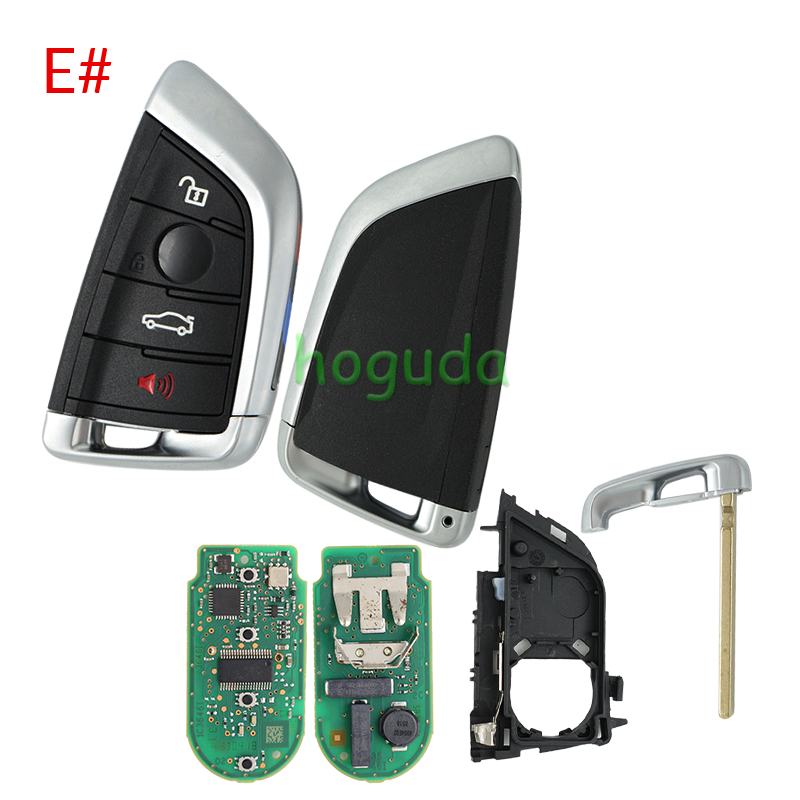 For high quality BMW 4 button remote key With 433MHZ  with OEM PCF7953P chip