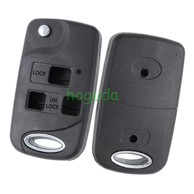 Toyota 3 button modified folding remote key blank with Toy43 Blade