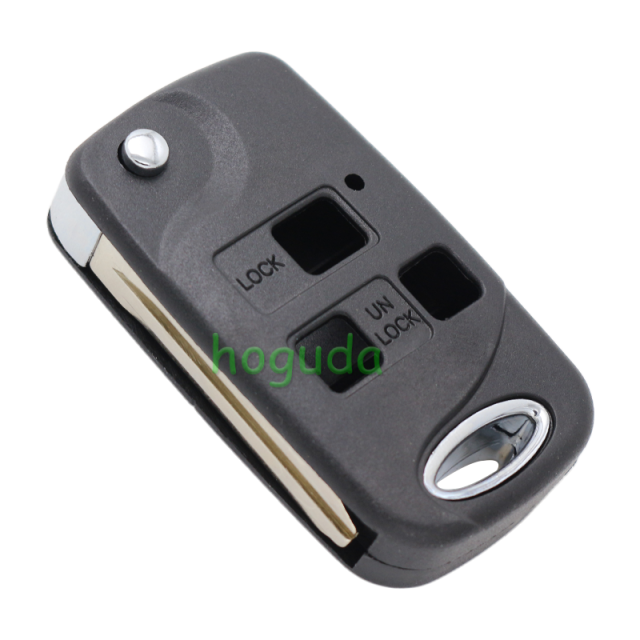 Toyota 3 button modified folding remote key blank with Toy43 Blade