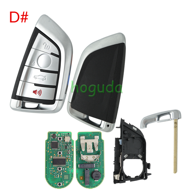 For high quality BMW 4 button remote key With 433MHZ  with OEM PCF7953P chip