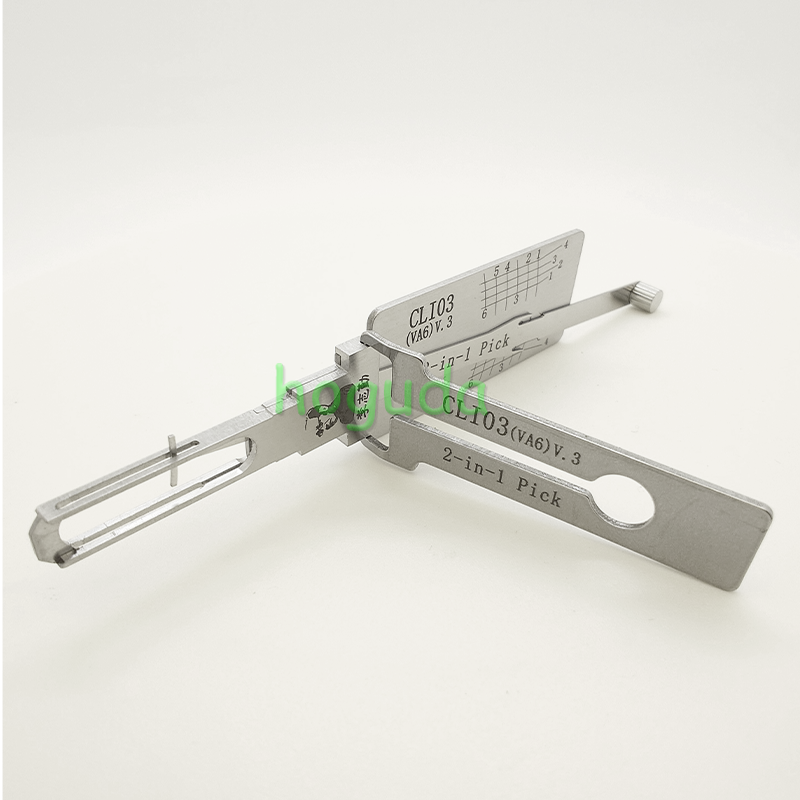 Lishi CLI03(VA6) V.3 lock pick and decoder  together  2 in 1 used for Renault car