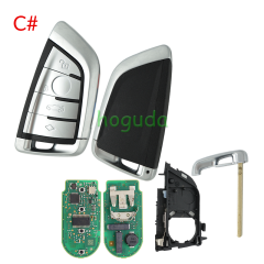 For high quality BMW 4 button remote key With 433MHZ  with OEM PCF7953P chip