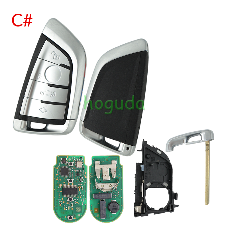 For high quality BMW 4 button remote key With 433MHZ  with OEM PCF7953P chip
