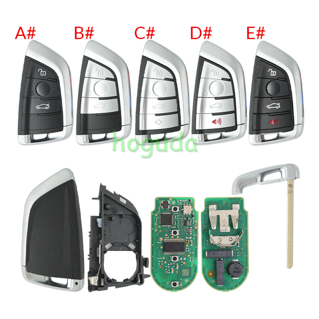 For high quality BMW 4 button remote key With 433MHZ  with OEM PCF7953P chip