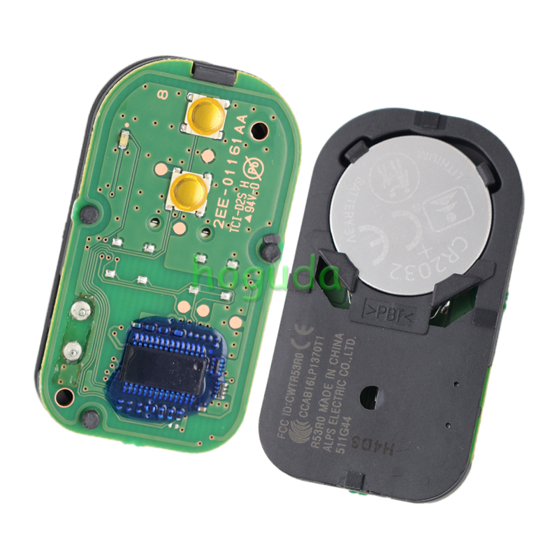 Original for Suzuki 2 button remote key with 434mhz PCF7953 HITAG 47 chip R53R0 743G44