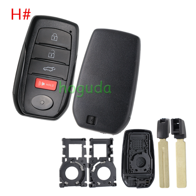 For Toyota 2/2+1/3/3+/1/4/4+1/5/5+1 button remote key blank with key Blade,please choose the key button