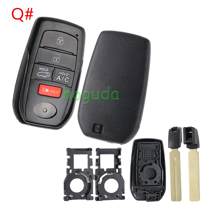 For Toyota 2/2+1/3/3+/1/4/4+1/5/5+1 button remote key blank with key Blade,please choose the key button
