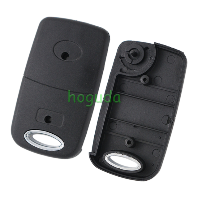For Toyota 2 button modified folding remote key blank with Toy43 blade