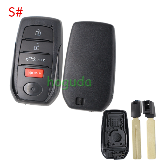 For Toyota 2/2+1/3/3+/1/4/4+1/5/5+1 button remote key blank with key Blade,please choose the key button