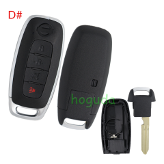 For Nissan 2/2+1/3/3+1/4/4+1 button smart key blank