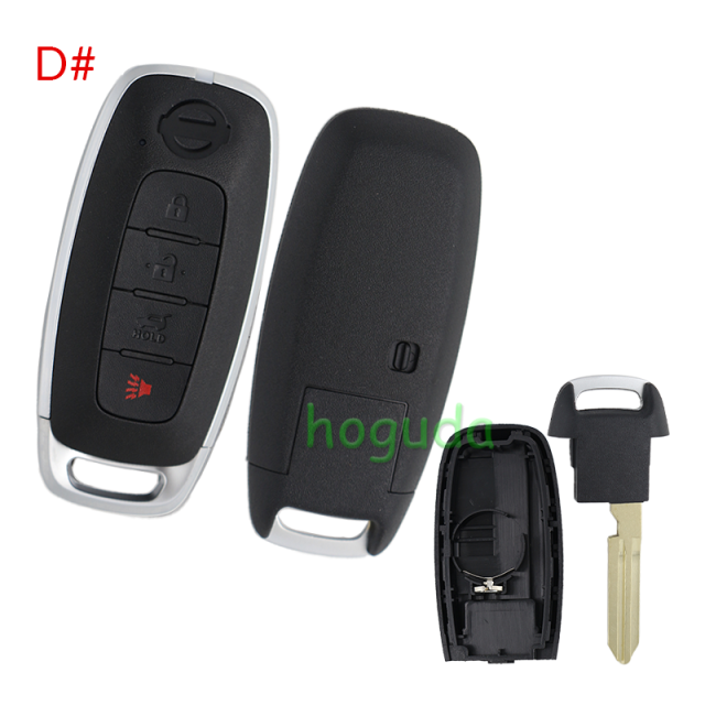 For Nissan 2/2+1/3/3+1/4/4+1 button smart key blank