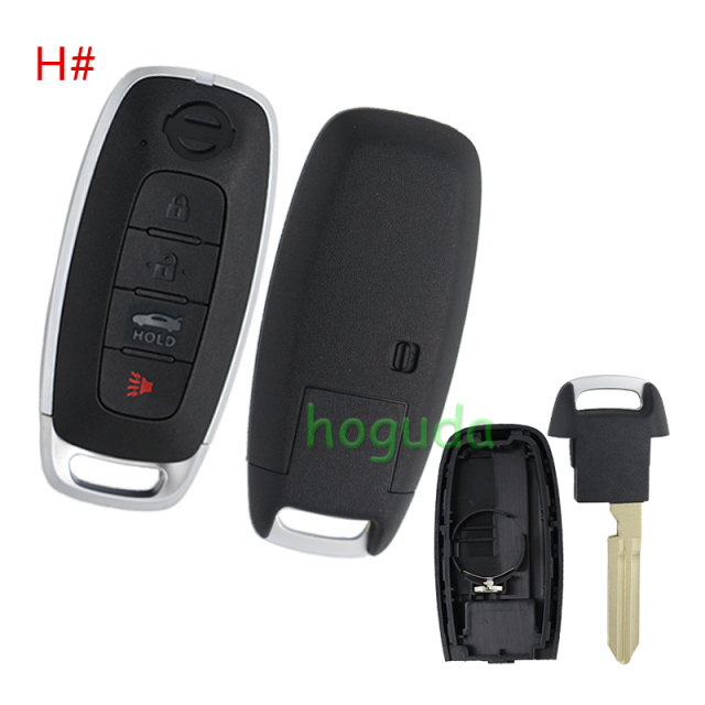 For Nissan 2/2+1/3/3+1/4/4+1 button smart key blank