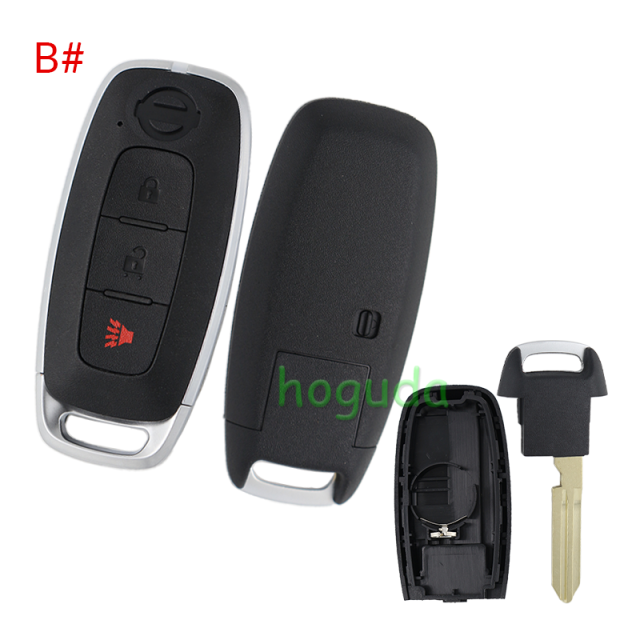 For Nissan 2/2+1/3/3+1/4/4+1 button smart key blank