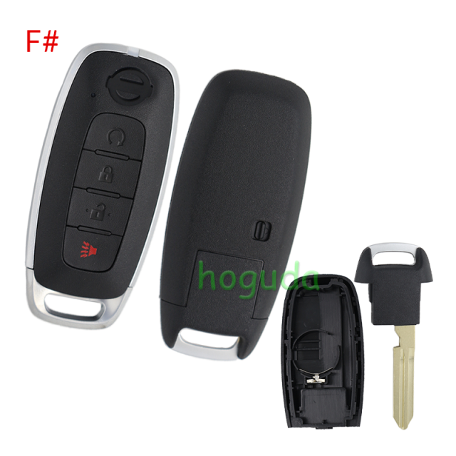 For Nissan 2/2+1/3/3+1/4/4+1 button smart key blank
