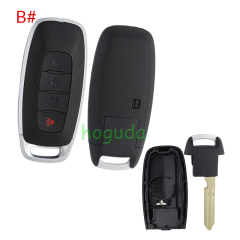 For Nissan 2+1/3+1/4/4+1 button smart key blank without logo