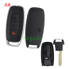 For Nissan 2+1/3+1/4/4+1 button smart key blank without logo