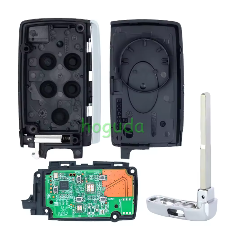 For Original Land Rover keyless-go  4+1 button smart key with 434Mhz NCF29A4V ID49 chip  PN: PEPS(SUV) JK52-15K601-DG JK52-15K601-BG