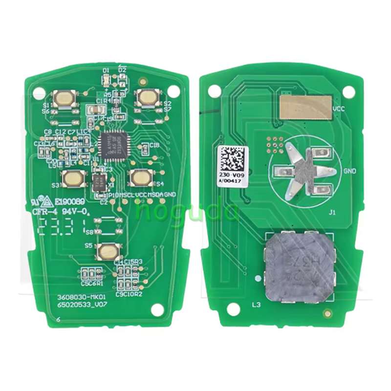 For Original Changan CS35 Plus / CS75 Plus Smart Remote Key 5 Buttons with 433MHz S311F280703-0301-AA / 3608030-CD03-AA