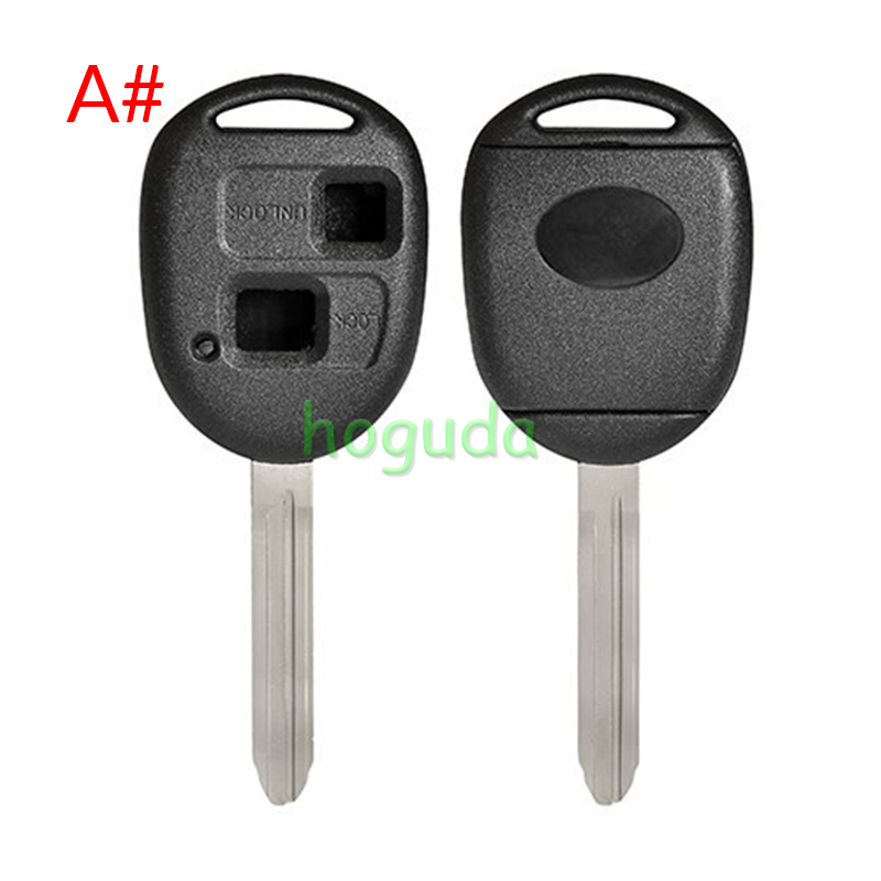 For High quality Toyota 3 button remote key blank with TOY43 blade