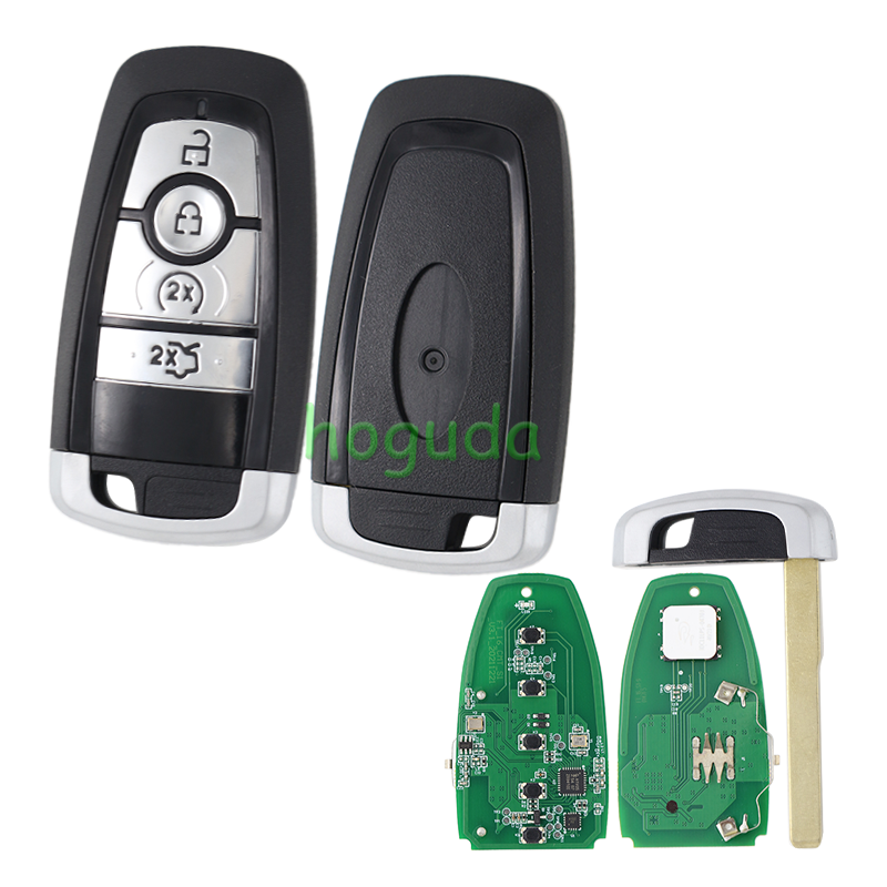 KYDZ For Ford 4  button Smart Key with  315MHz ASK NCF2951F / HITAG PRO / 49 CHIP FCC ID: M3N-A2C93142300 P/N: 5929506 164-R8150 HS7T-15K601-AC