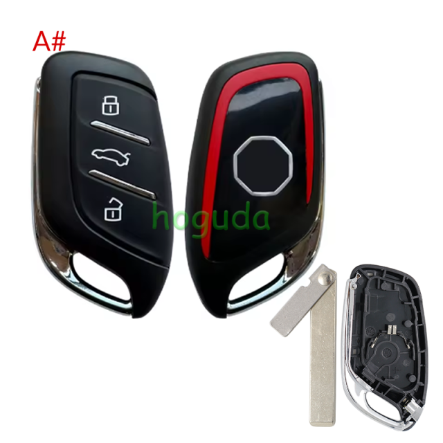 For MG 3 button remote key shell with emergency blade