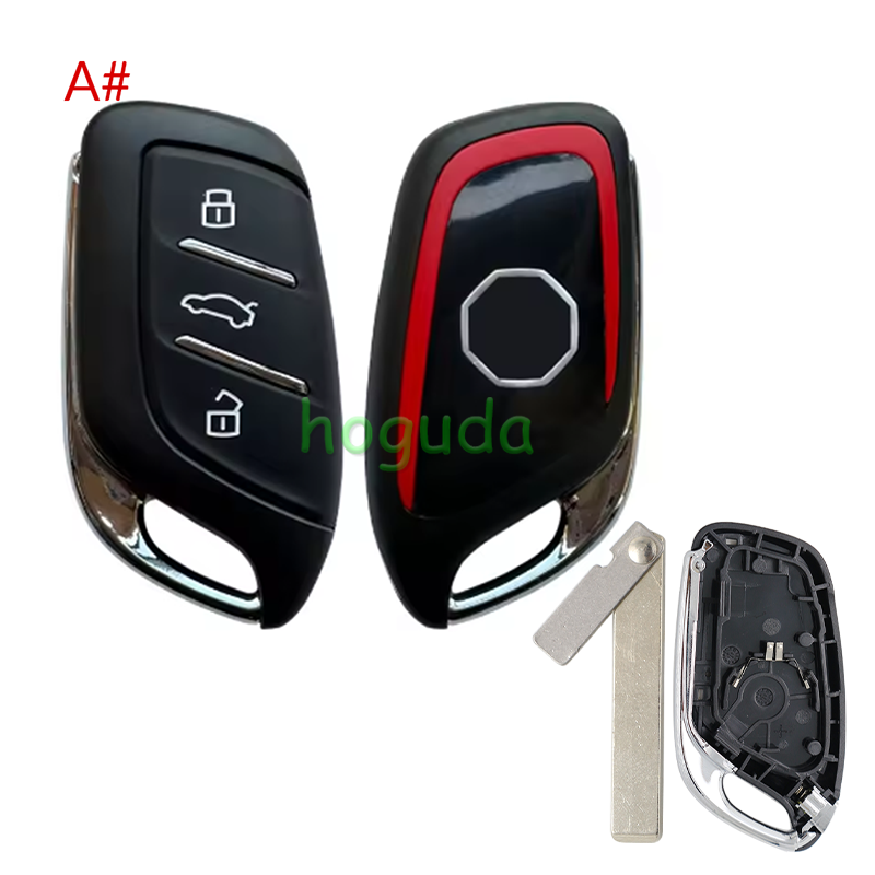 For MG 3 button remote key shell with emergency blade