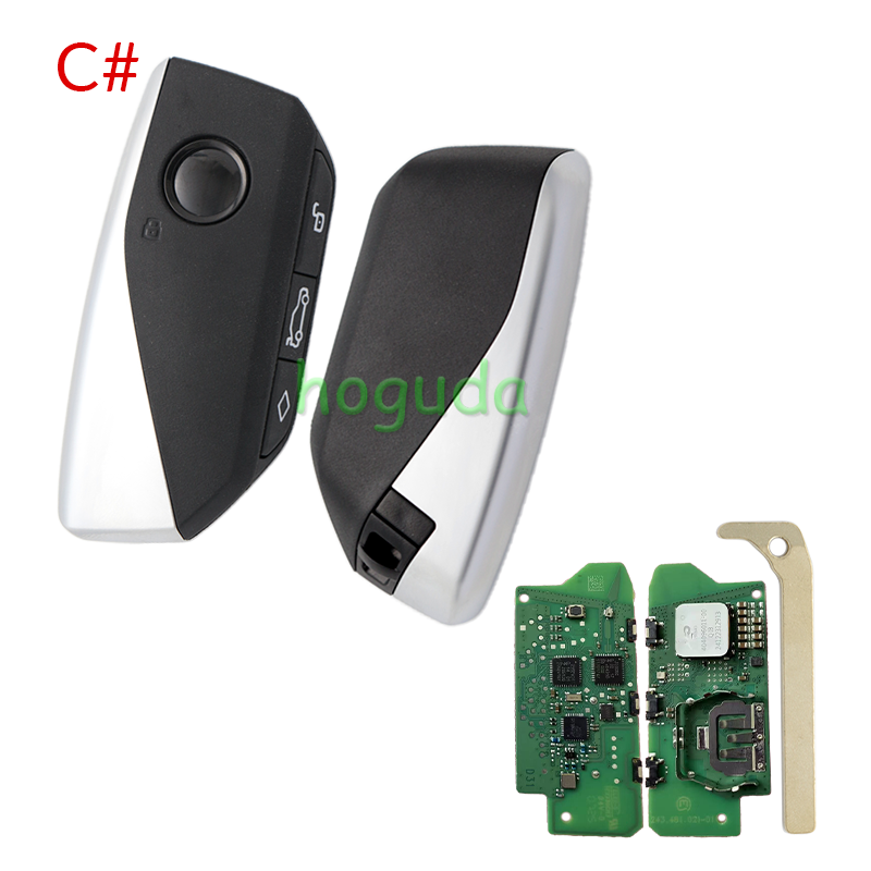 For BMW U-System 4 button Keyless-Go remote key with 434 MHZ ID49 chip