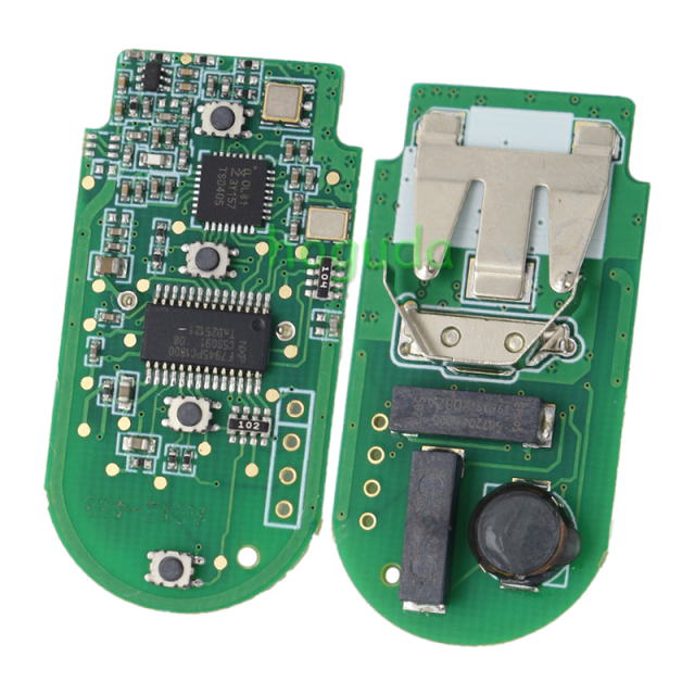 For BMW smart card OM-F434 3 button remote key with PCB（Black）With 434MHZ /PCF7953P chip