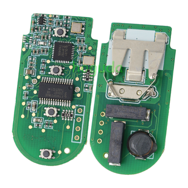For BMW smart card OM-F434 3 button remote key with PCB（Black）With 434MHZ /PCF7953P chip