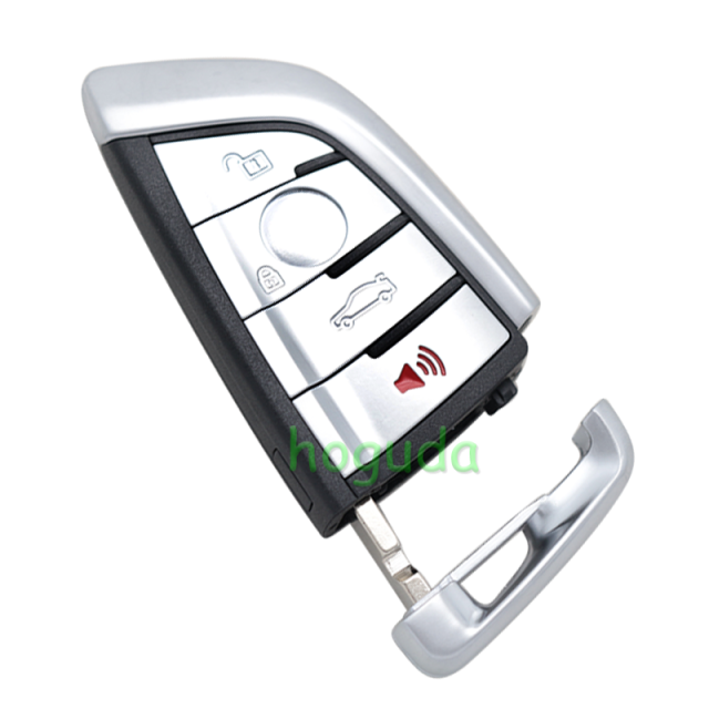 For BMW smart card OM-F434 4 button remote key with PCB（Black）With 434MHZ /PCF7953P chip