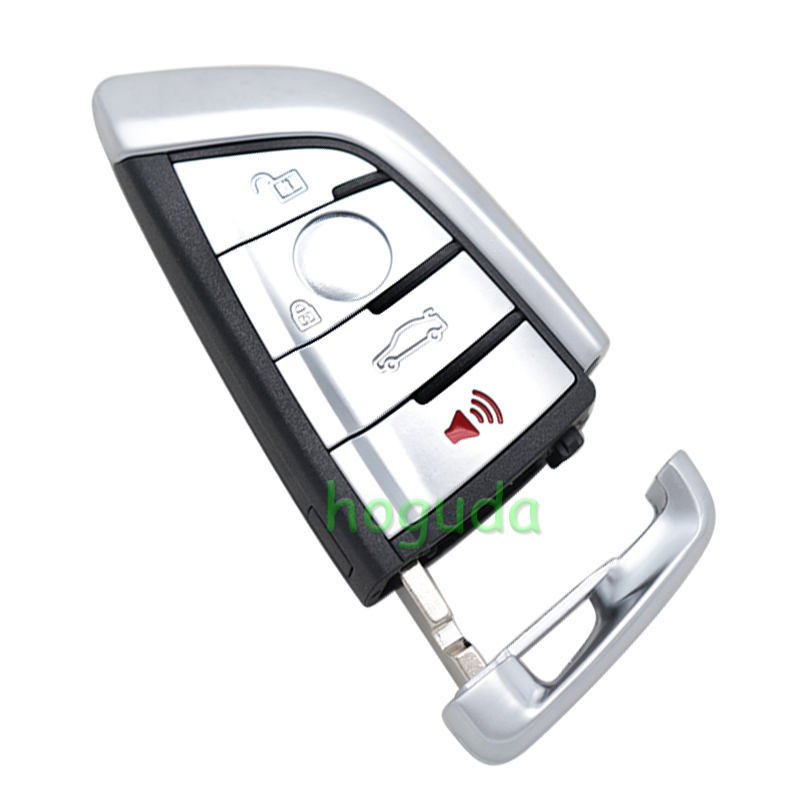 For BMW smart card OM-F434 4 button remote key with PCB（Black）With 434MHZ /PCF7953P chip