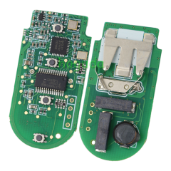 For BMW smart card OM-F434 4 button remote key with PCB（Black）With 434MHZ /PCF7953P chip