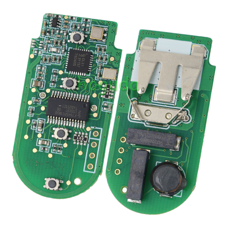 For BMW smart card OM-F434 4 button remote key with PCB（Black）With 434MHZ /PCF7953P chip