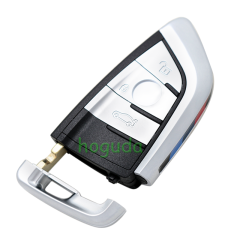 For BMW smart card OM-F434 3 button remote key with PCB（Black）With 434MHZ /PCF7953P chip