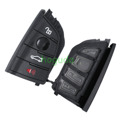 For BMW smart card OM-F434 4 button remote key with PCB（Black）With 434MHZ /PCF7953P chip