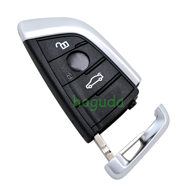 For BMW smart card OM-F434 3 button remote key with PCB（Black）With 434MHZ /PCF7953P chip
