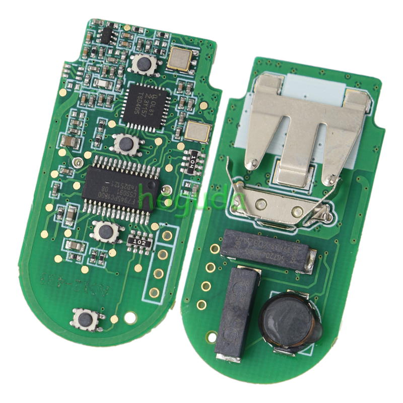 For BMW CAS4 FEM smart card OM-F434 4 button remote PCB（Black）With 434MHZ PCF7953P /  Korean market