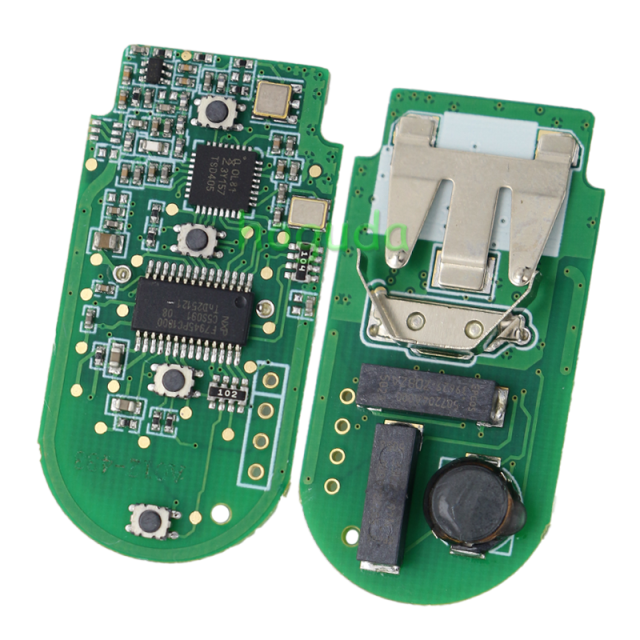 For BMW smart card OM-F434 4 button remote key with PCB（Black）With 434MHZ /PCF7953P chip