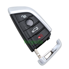 For BMW smart card OM-F434 4 button remote key with PCB（Black）With 434MHZ /PCF7953P chip