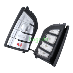 For BMW smart card OM-F434 4 button remote key with PCB（Black）With 434MHZ /PCF7953P chip