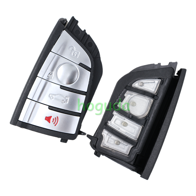 For BMW smart card OM-F434 4 button remote key with PCB（Black）With 434MHZ /PCF7953P chip