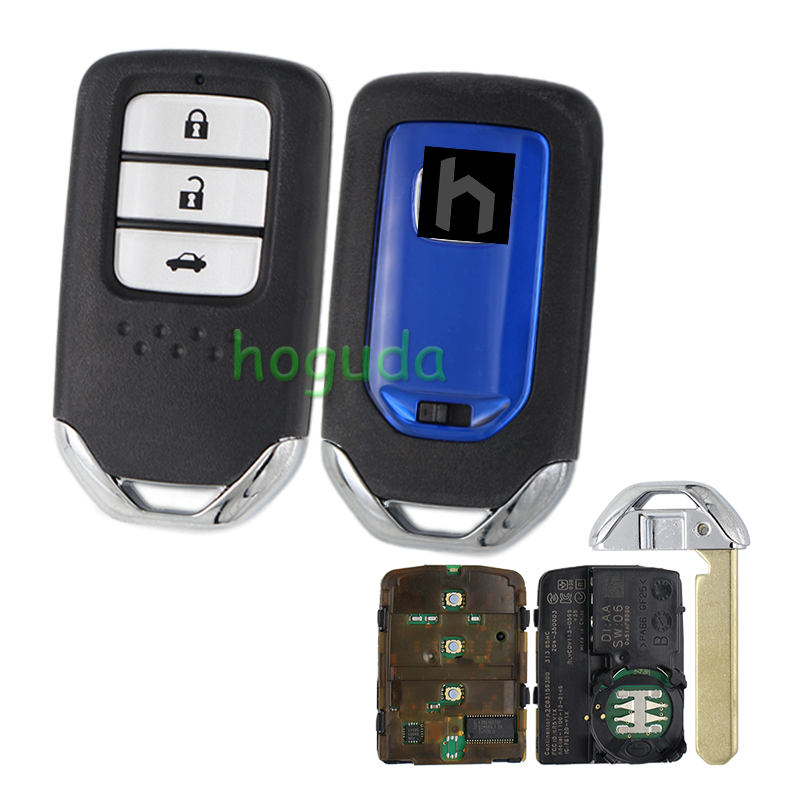 Original For Honda 3 button remote key with 313.8MHZ with 47 chip