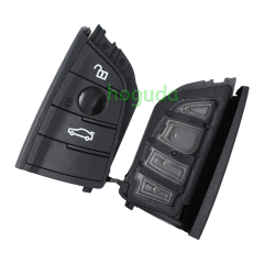 For BMW smart card OM-F434 3 button remote key with PCB（Black）With 434MHZ /PCF7953P chip